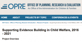 Office of Planning, Research, and Evaluation - OPRE