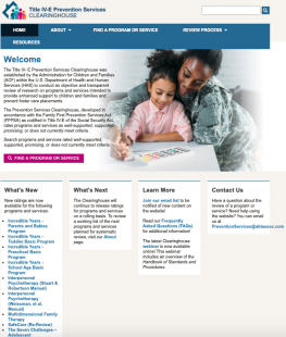 image of landing page