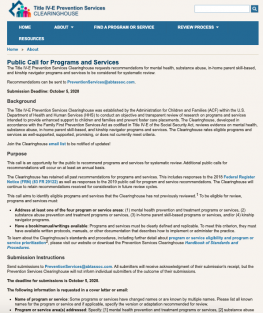 image of landing page